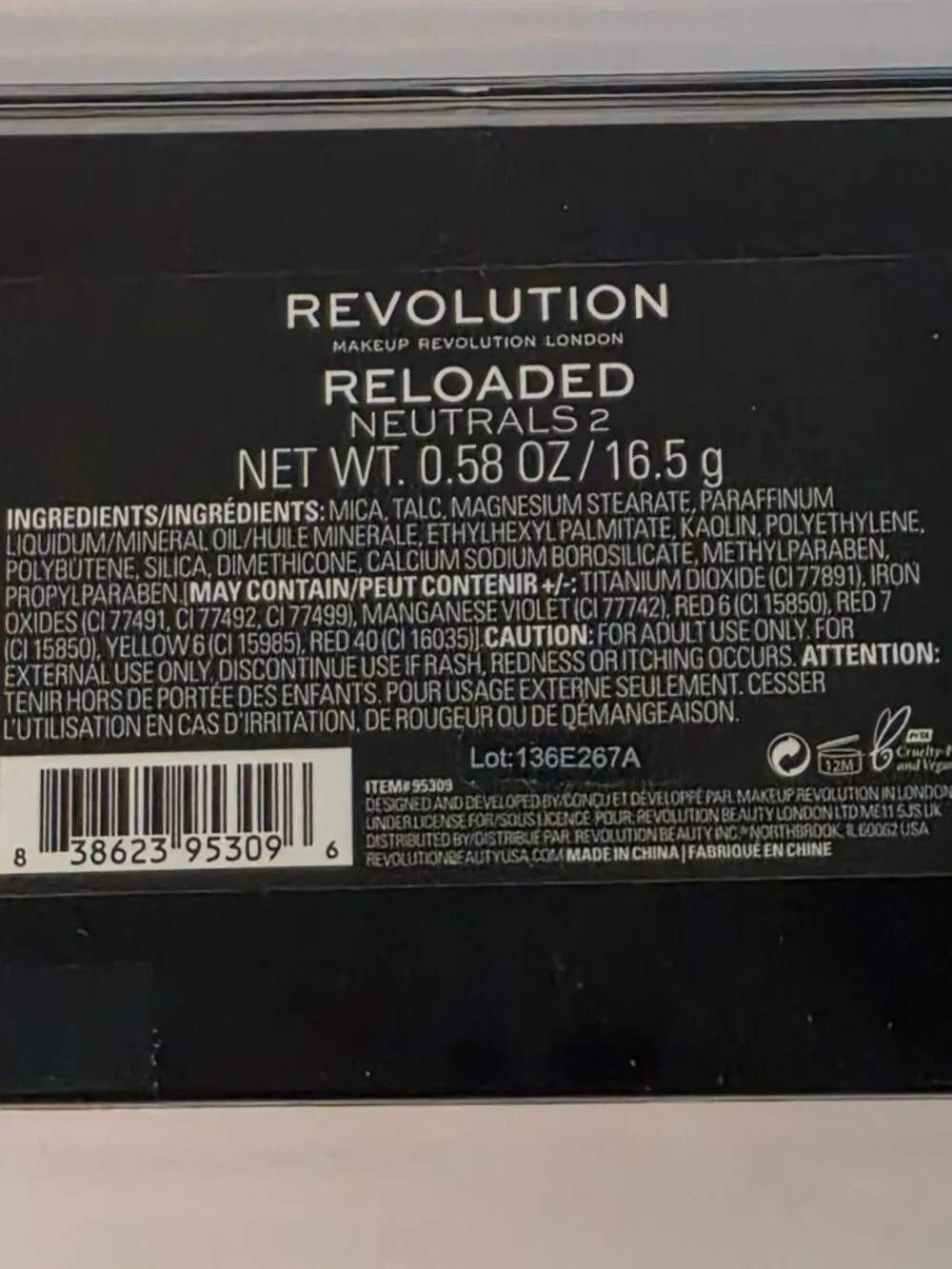 Revolution Reloaded Neutrals 2 Eyeshadow Palette .